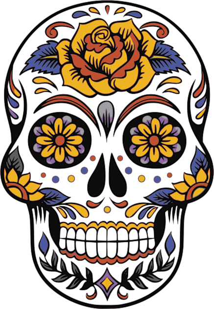 Dia de Muertos Kids T-Shirt by Bootyfreeze