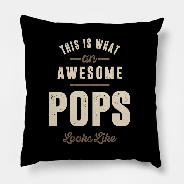 Awesome Pops | Father Grandfather Gift Pillow by cidolopez