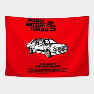 FORD ESCORT TURBO - owners handbook Tapestry