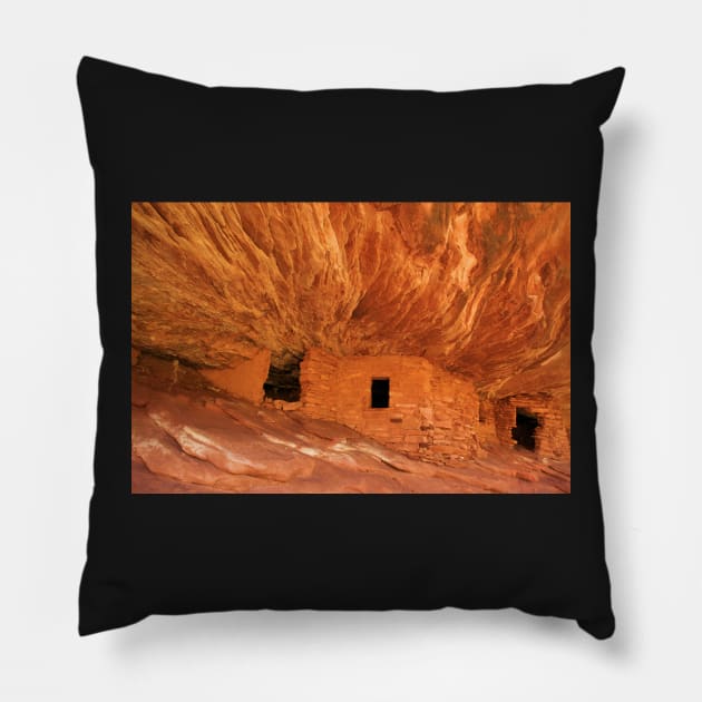 Ancient House On Fire Pillow by AdamJewell