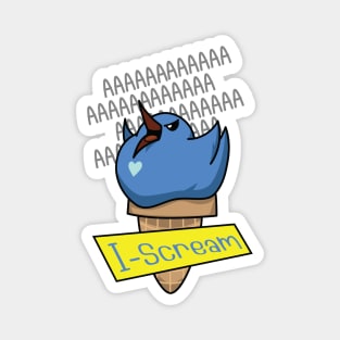 I-Scream Blue Canary Magnet