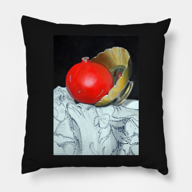 Pomegranate and pot Pillow by KostasK