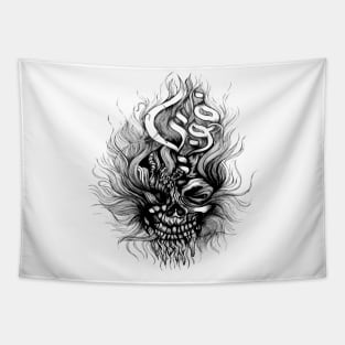 Skull Phobia Design Tapestry