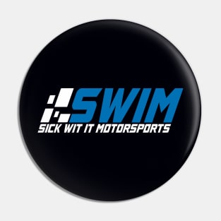 SWIM Team Logo - White Lettering T-Shirt Pin