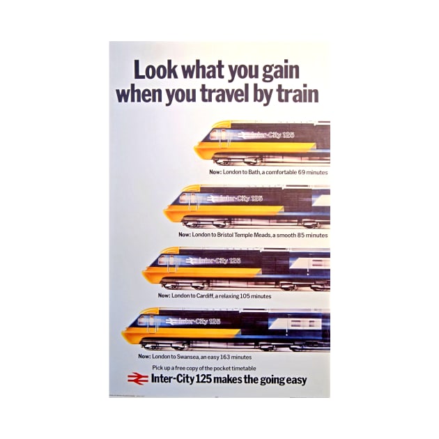 British Rail Inter City HST poster by Random Railways