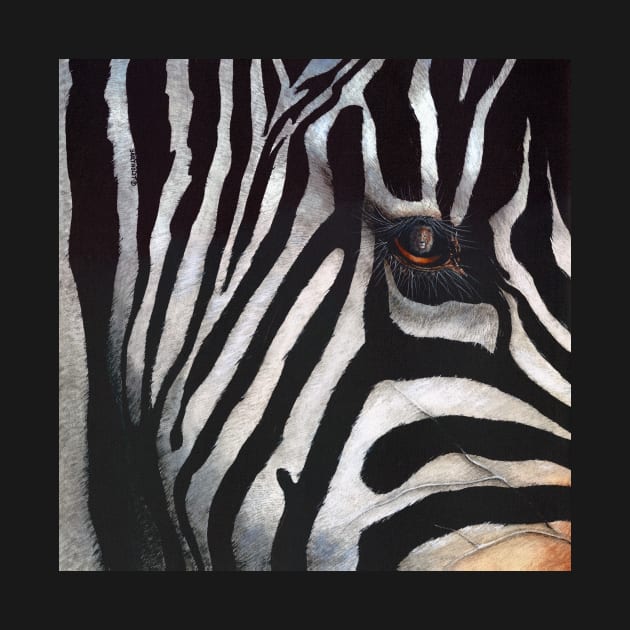 Zebra by Dave Bartholet Wildlife Art