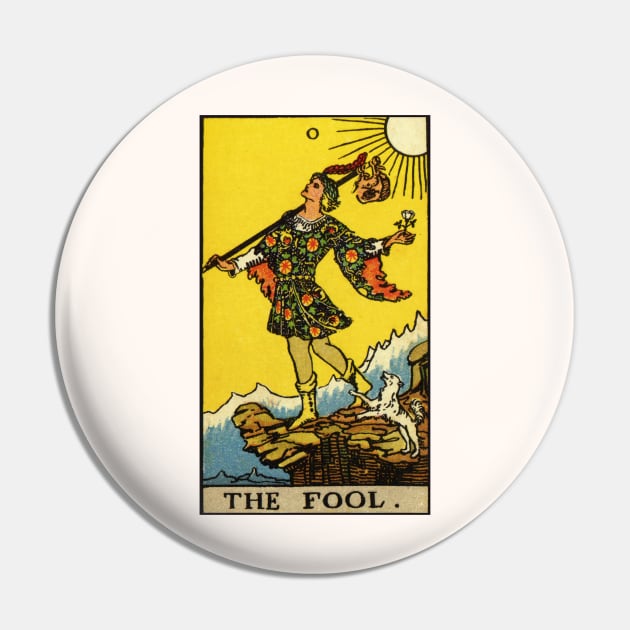 The Fool Tarot Card Pin by visionarysea