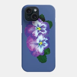 Purple Pansy Duo Phone Case