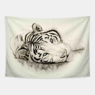 The white tiger Tapestry