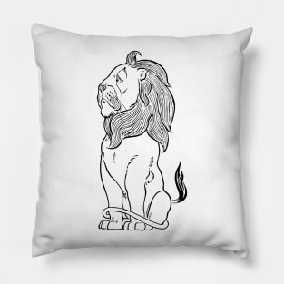 Vintage Lion from the Wizard of Oz Pillow