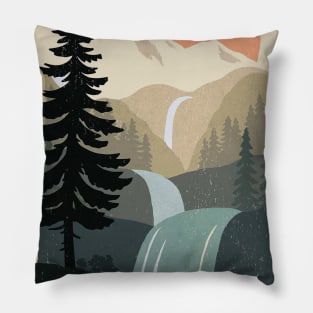 Mountain Pine Forest Awaits Adventure Lovers - Wanderlust Pillow