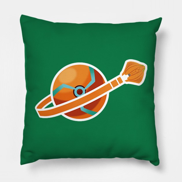 The Spherical Bounty Hunter Pillow by DCLawrenceUK