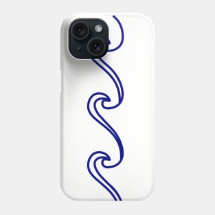 Blue Rough Sea Phone Case