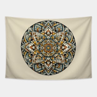 Abstract Geometric Color Mandala 5 Tapestry