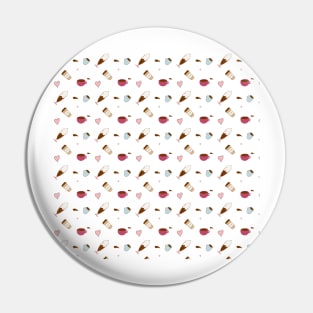 Coffee Cup Pattern Pin