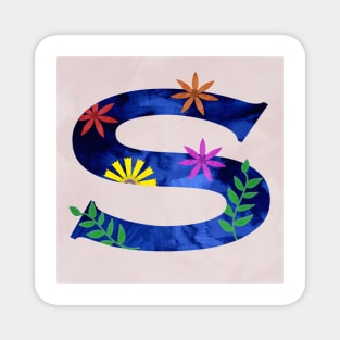 Decorative letter S Magnet