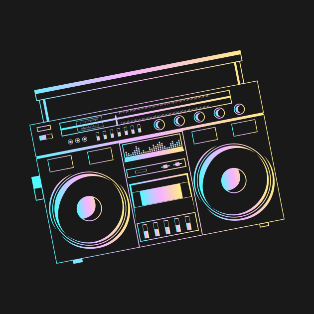 Boombox Ghetto Blaster by melostore