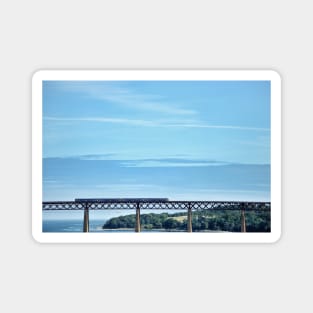 A train crossing across the Forth Bridge, Scotland Magnet