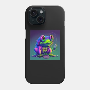 Vapor Wave Frog Phone Case