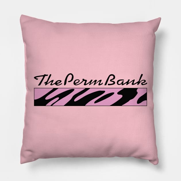 The Perm Bank Salon Pillow by saintpetty