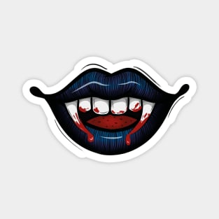 Blue vampire lips Magnet