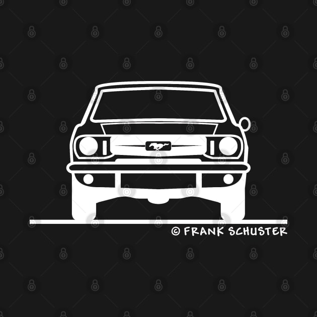 1964 1965 1966 Ford Mustang  Front White by PauHanaDesign