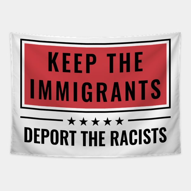 keep the immigrants Tapestry by Tamie