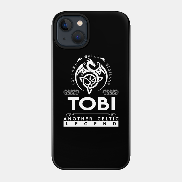 Tobi Name T Shirt - Another Celtic Legend Tobi Dragon Gift Item - Tobi - Phone Case