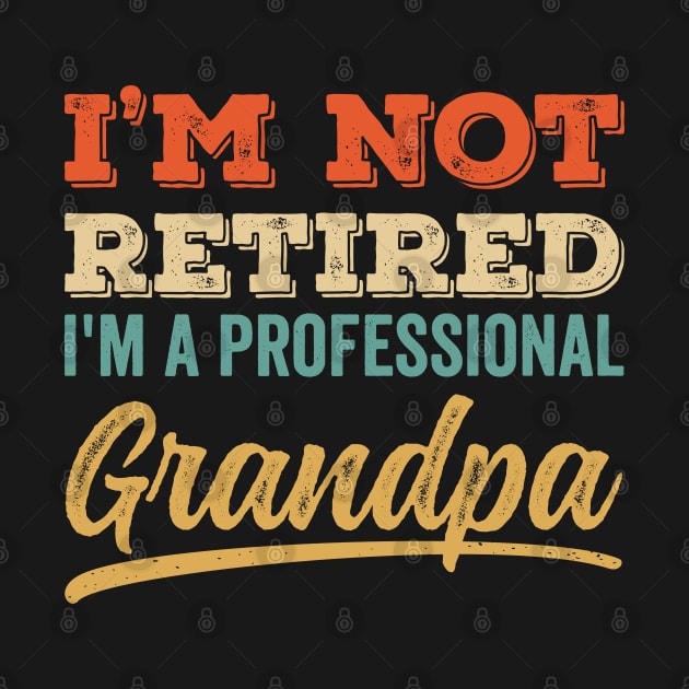 I'm Not Retired I'm a Professional Grandpa by DetourShirts