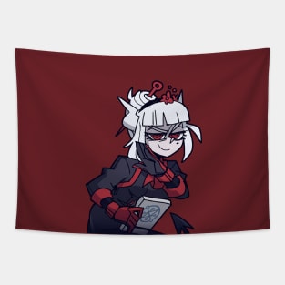 Maid Lucy Smug Examtaker (helltaker) Tapestry