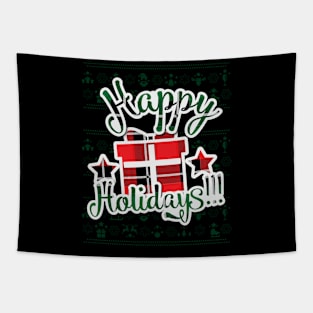 Happy Holidays Gifts Tapestry