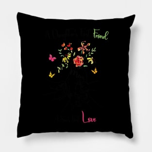 Flower Mom A Son's First Love Daughter's First Friend Mother's Day Pillow