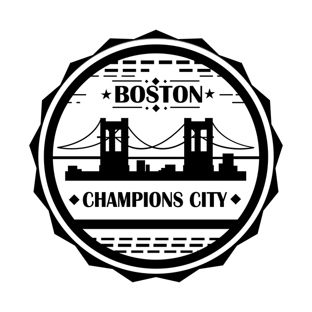 t-shirt boston champions city by AzPro