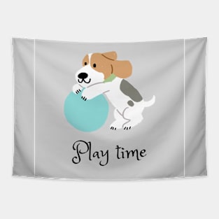 Play Time Dog Tapestry