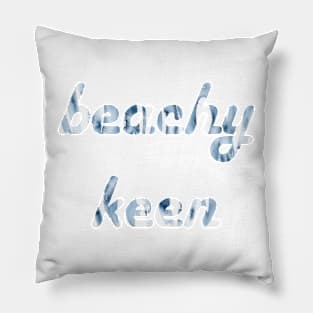 Salty blue (beachy keen) Pillow