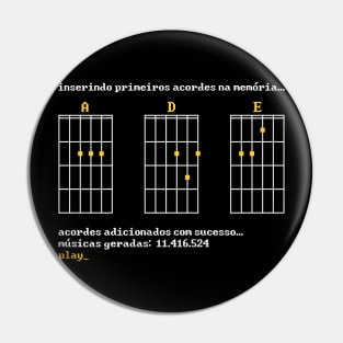 Three Magic Chords (yellow) Pin