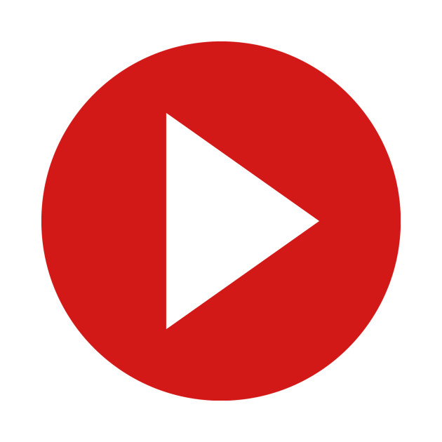 Red Video Play Button Symbol - Play Button - T-Shirt | TeePublic