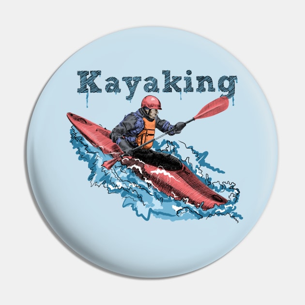 Kayaking Pin by sibosssr