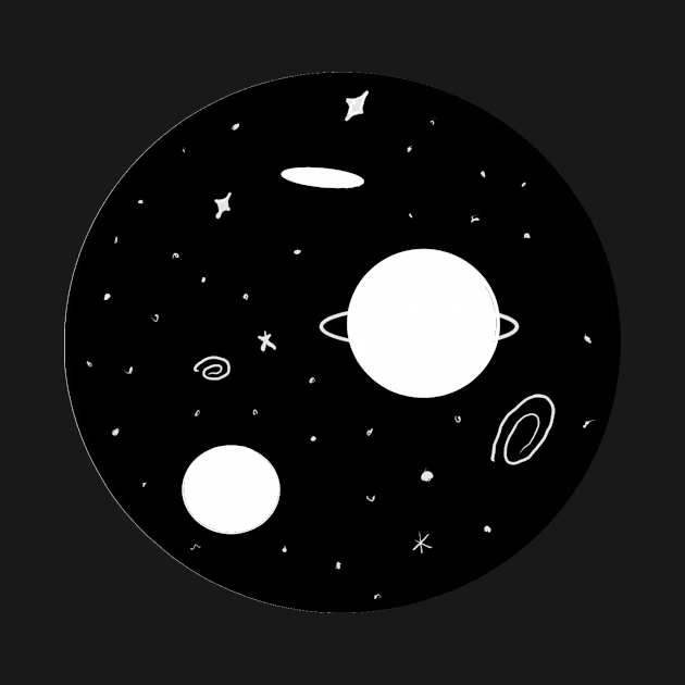 Aesthetic Planet Galaxy Sticker by CalliesArt