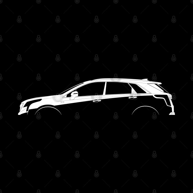 Cadillac XT5 Silhouette by Car-Silhouettes