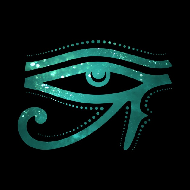 The Cosmic Eye Of RA Egyptian Hieroglyph by Foxxy Merch