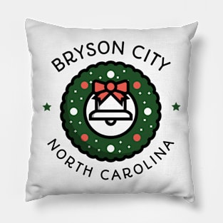 Bryson City, North Carolina Christmas Pillow