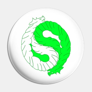 Yin-Yang Dragons Pin