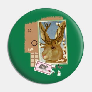 Jackalope Scraps Pin