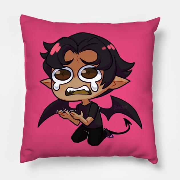 You Crybaby Pillow by ClawCraps