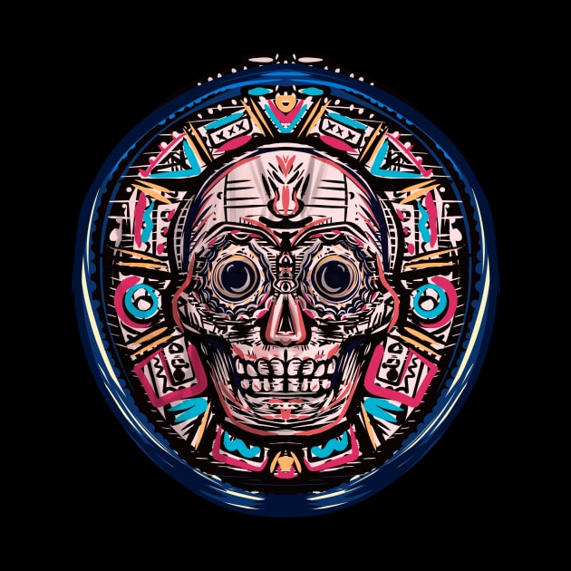 Aztec Skull by ANDYWARHORE