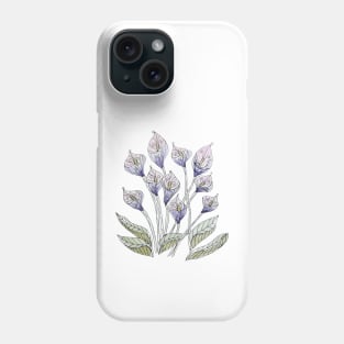 Calla Lily watercolour Phone Case