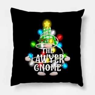 The Lawyer Gnome Christmas Matching Family Shirt Pillow