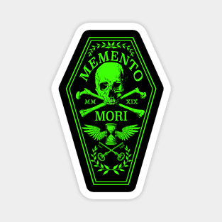 Memento Mori in Green Magnet