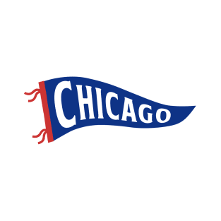 Chicago Pennant - White T-Shirt